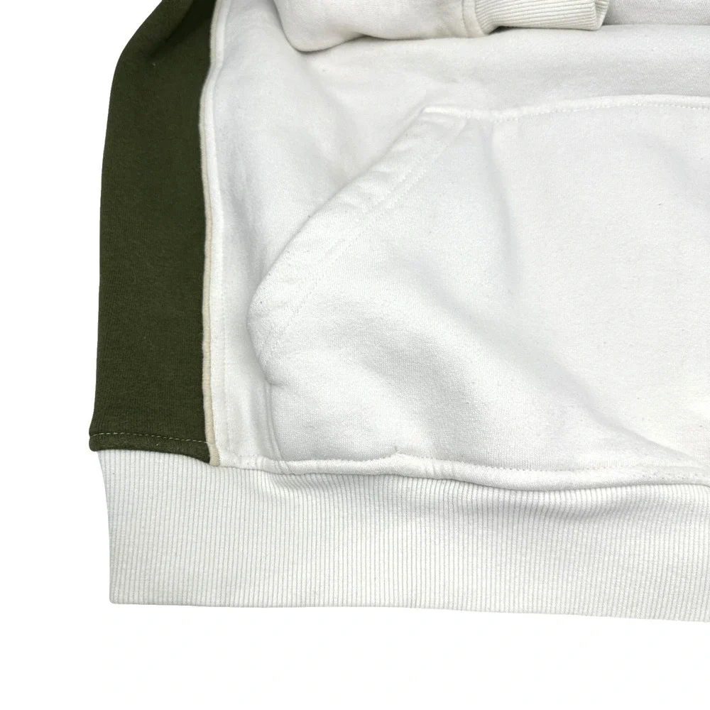 SOUTH POLE‎ Vintage Men Off-White Hoodie Logo Embroidered Grunge Hip Hop Y2K 2XL